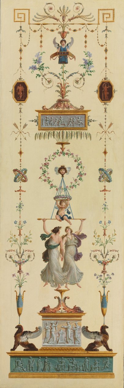 Dekorativt panel af Pierre II Rousseau