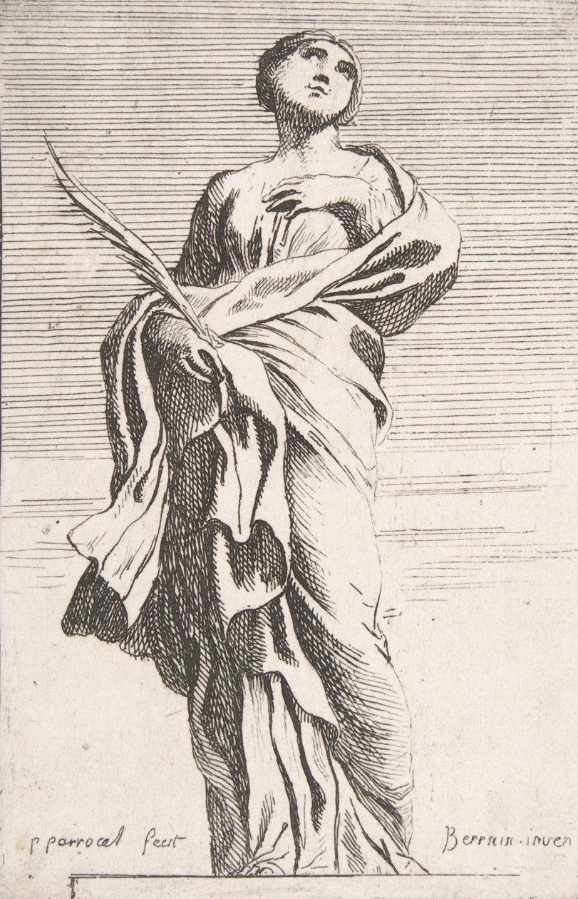 Stående kvindefigur, ca. 1739-40., ca. 1739-40. af Pierre Ignace Parrocel