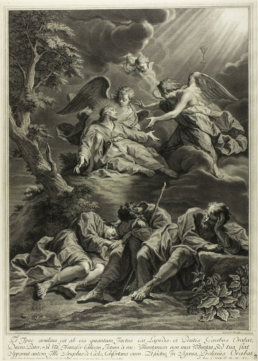 Kristus i Getsemane af Pierre Imbert Drevet