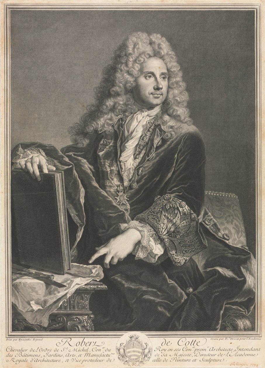 Robert de Cotte. af Pierre Imbert Drevet