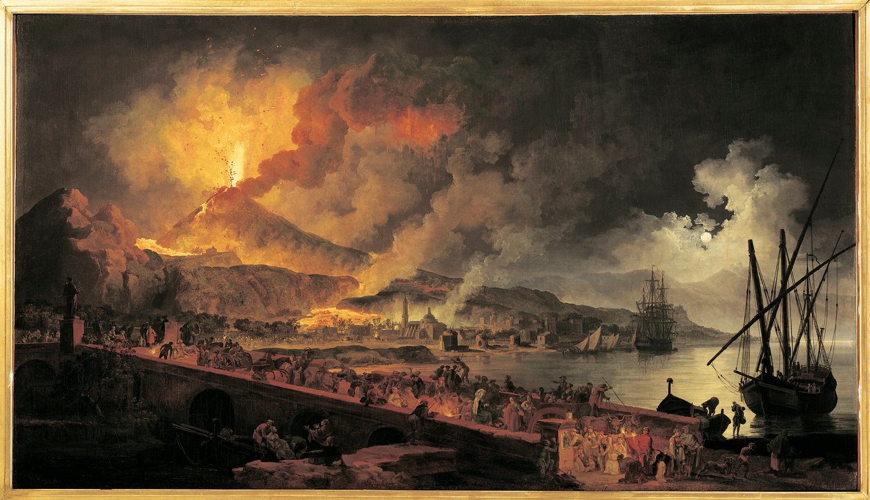 Frankrig, Nantes, Vesuvs udbrud fra Portici af Pierre Jacques Volaire