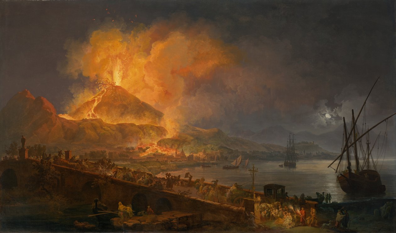 Vesuvs udbrud, 1777 af Pierre Jacques Volaire