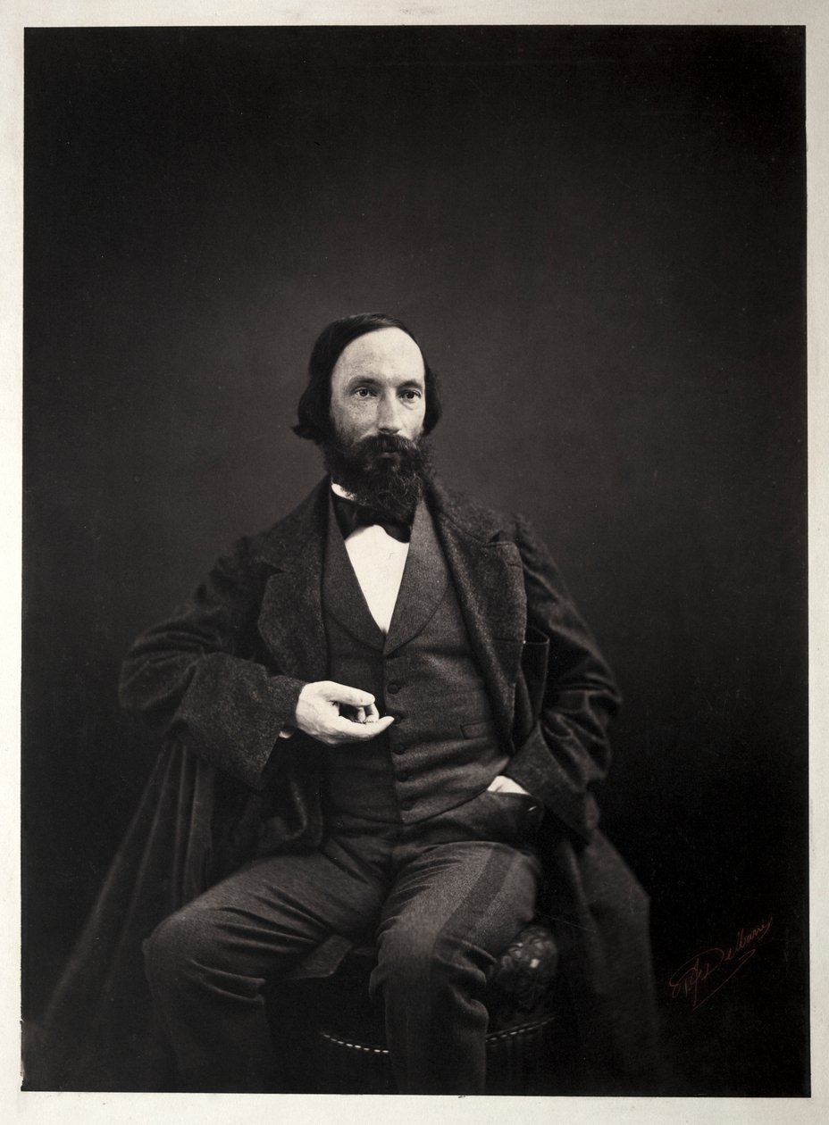 Auguste Vacquerie af Pierre Jean Delbarre