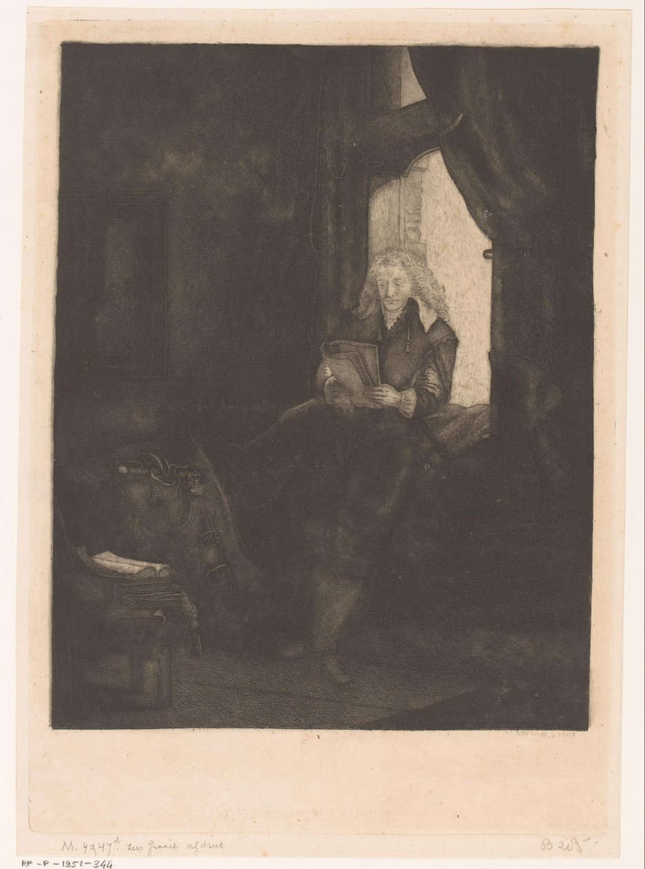 Portræt af Jan Six af Pierre Jean Mariette (attributed to)