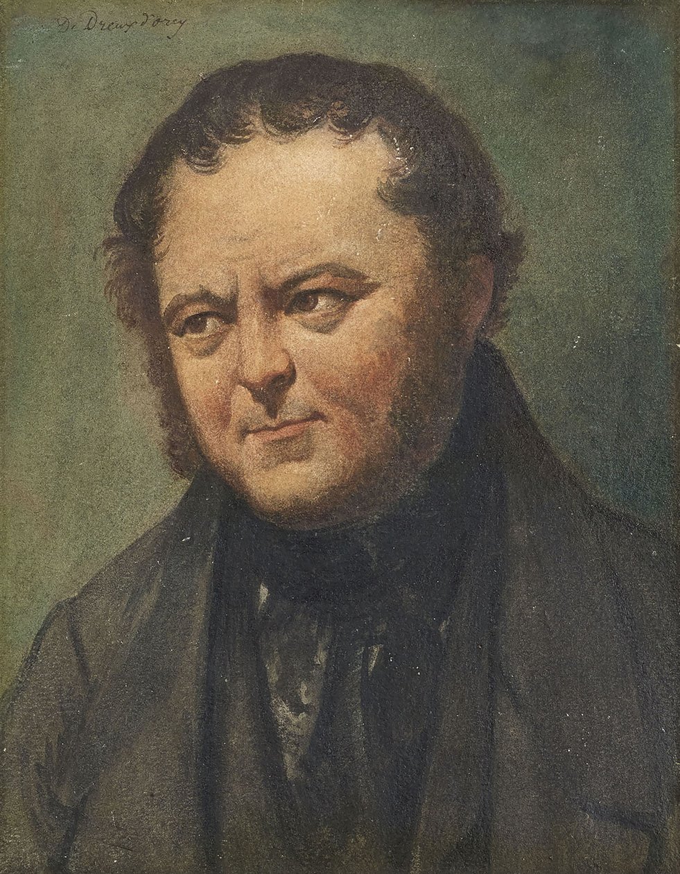 Portræt af Marie-Henri Beyle, dit Stendhal 1783-1842. af Pierre Joseph Dedreux Dorcy