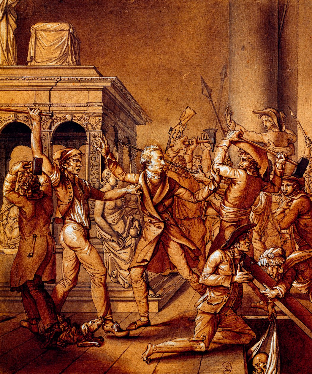 Alexandre Lenoir var modstander af de revolutionære, da de vil ødelægge den franske kong Ludvig XII
