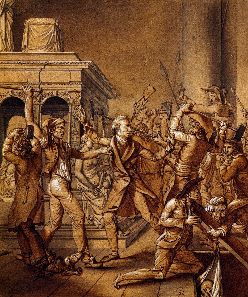 Alexandre Lenoir er imod ødelæggelsen af Ludvig XII
