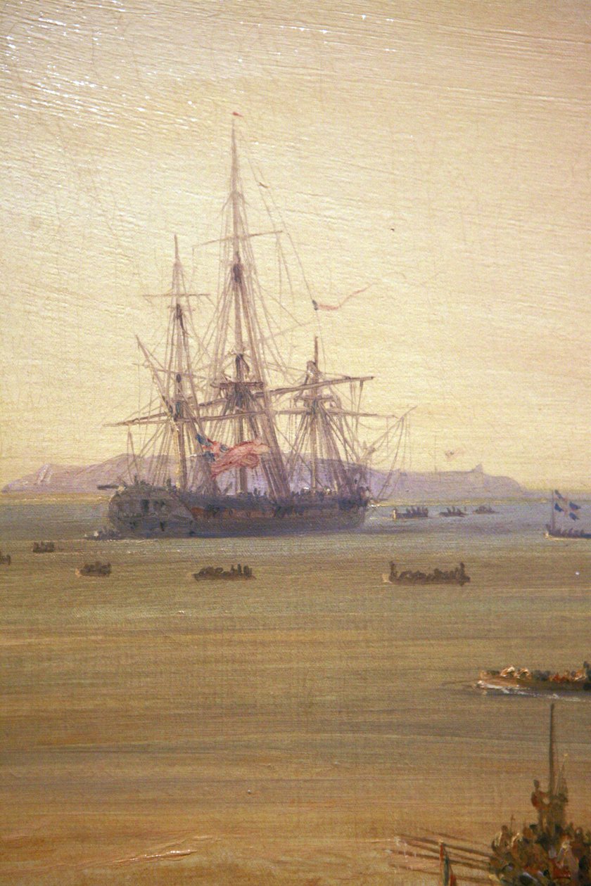 Fransk: Combat du Grand Port, 23. august 1810 af Pierre Julien Gilbert