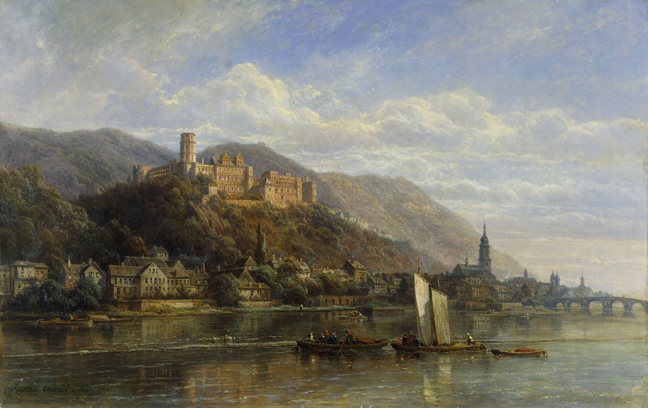 Heidelberg, 1866 af Pierre Justin Ouvrie