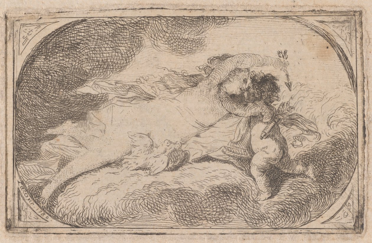 Venus og Amor af Pierre Lacour the Elder