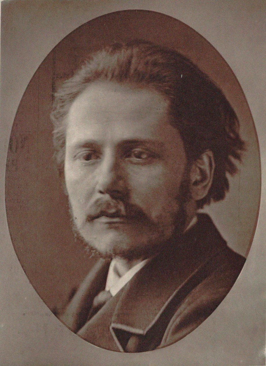 Portræt af komponisten Jules Massenet 1842-1912, 1877. af Pierre Lanith Petit