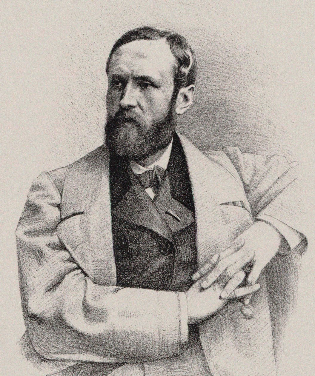 Portræt af organisten og komponisten Louis James Alfred Lefébure-Wely 1817-1869, 1860. af Pierre Lanith Petit
