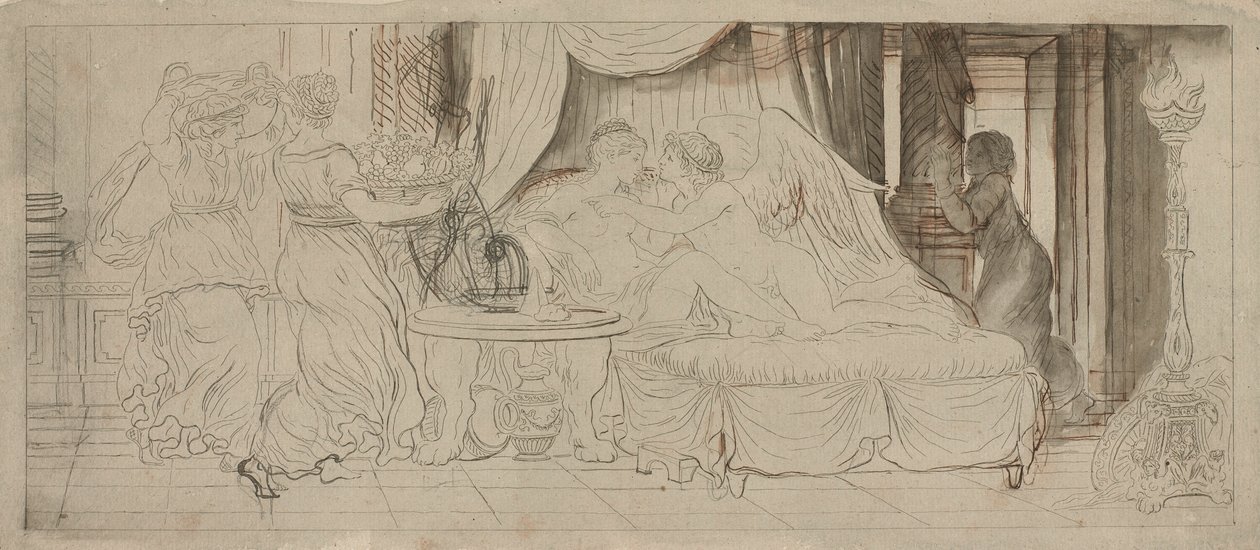 Amor og Psyche af Pierre Lelu
