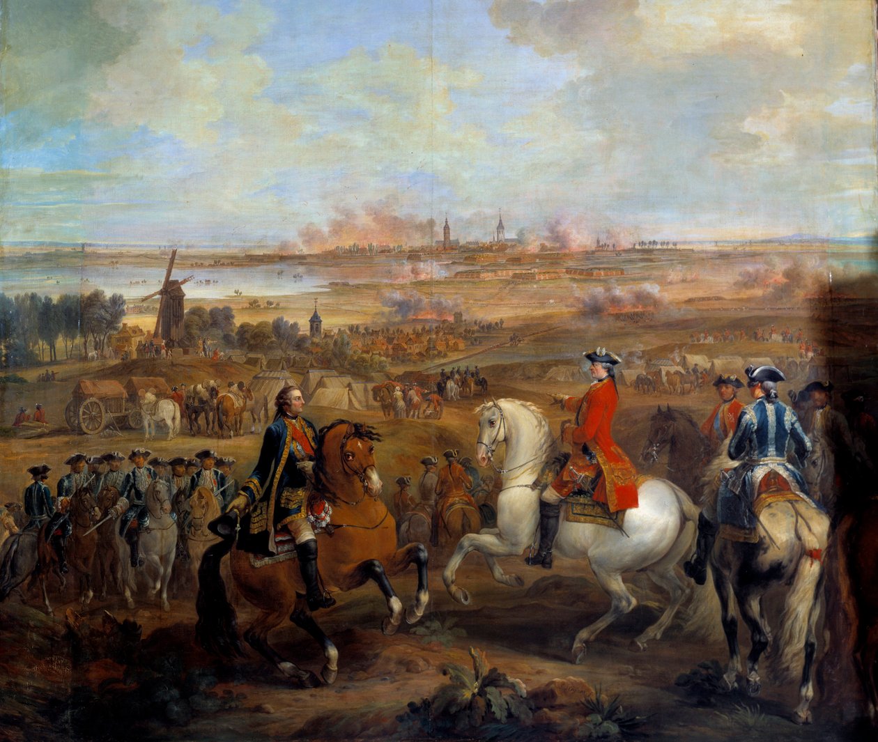 Flanderns felttog (1745-1747): "" Tilfangetagelse af Menin, 4. juni af Pierre Lenfant