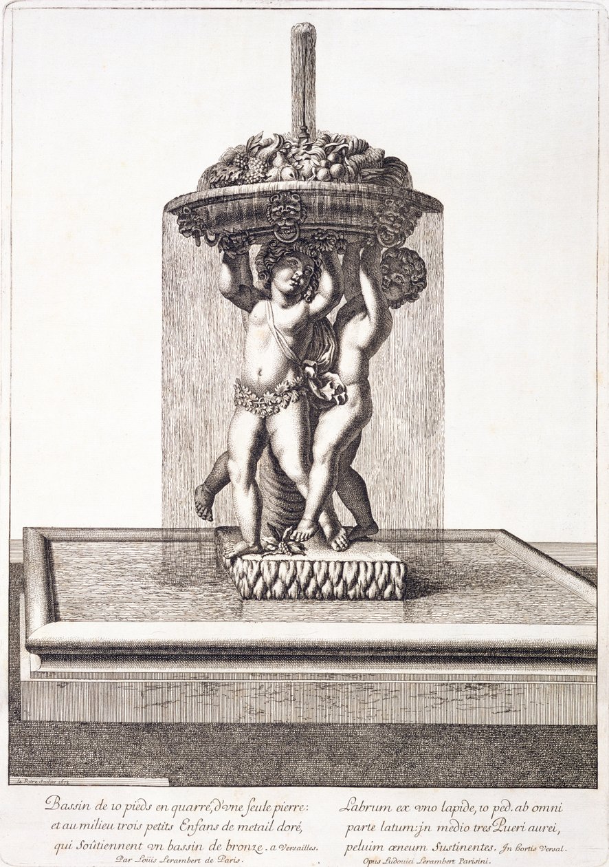 Fontæne af Louis Lerambert i Versailles, 1673 af Pierre Lepautre