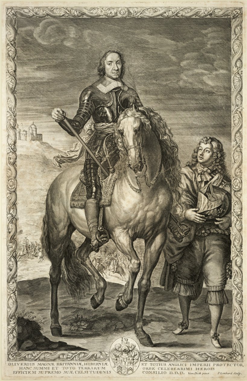 Ridesportræt af Oliver Cromwell af Pierre Lombard or Lombart