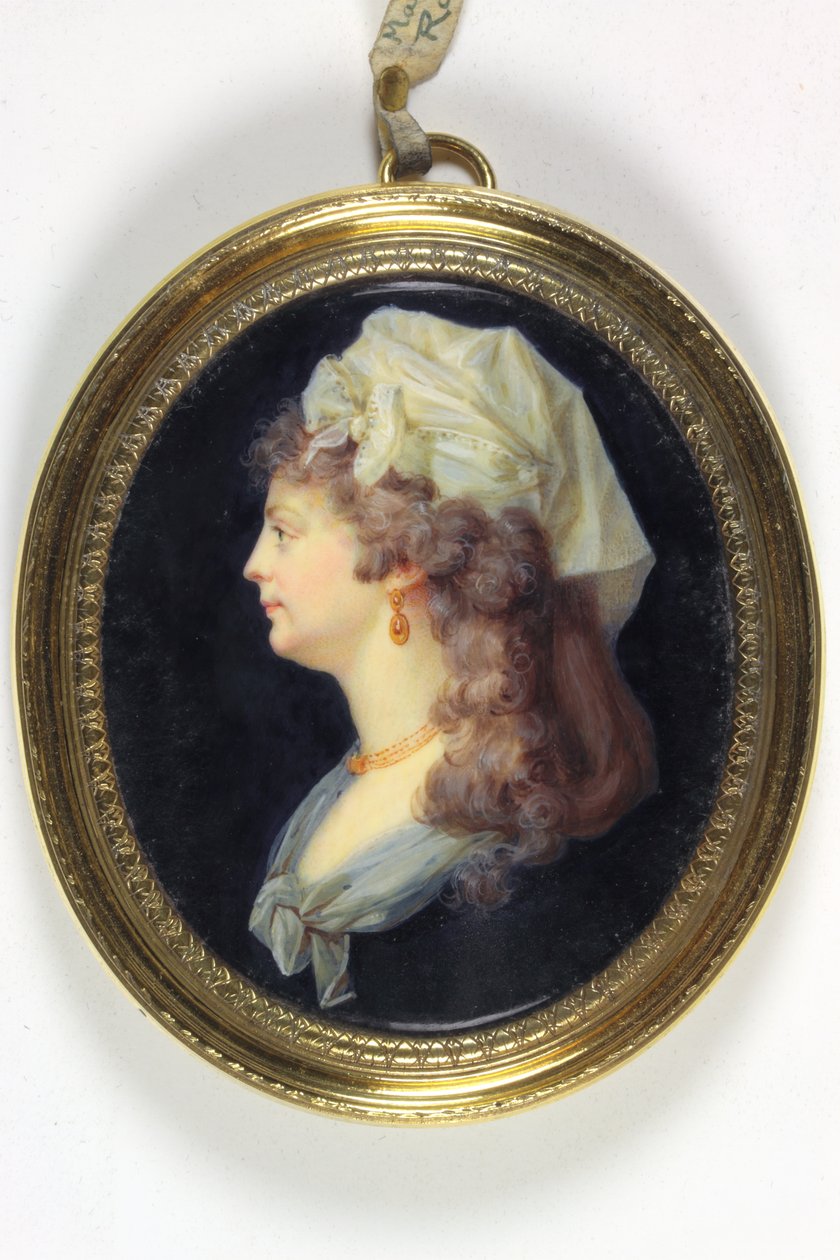 En dame ved navn Marie-Jeanne Phillipon, Madame Roland (emalje) af Pierre Louis Bouvier