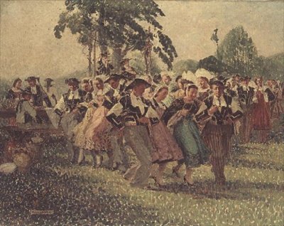 Dans på Pontivy af Pierre Louis Cadre