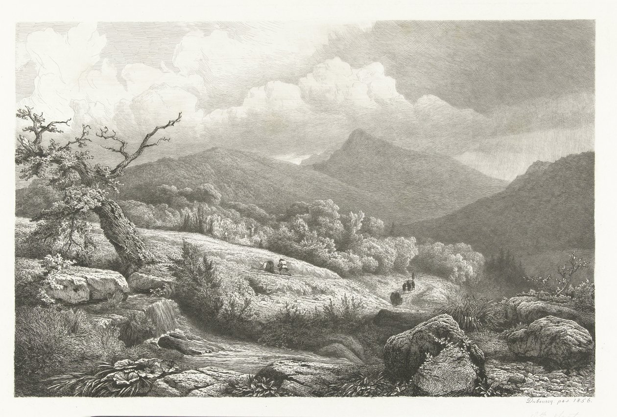 Kirkegården i Baden-Baden af Pierre Louis Dubourcq