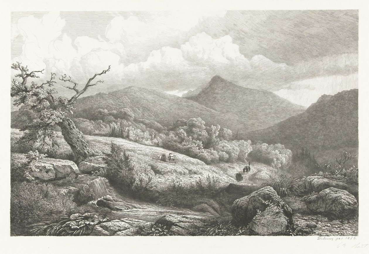 Kirkegården i Baden-Baden af Pierre Louis Dubourcq