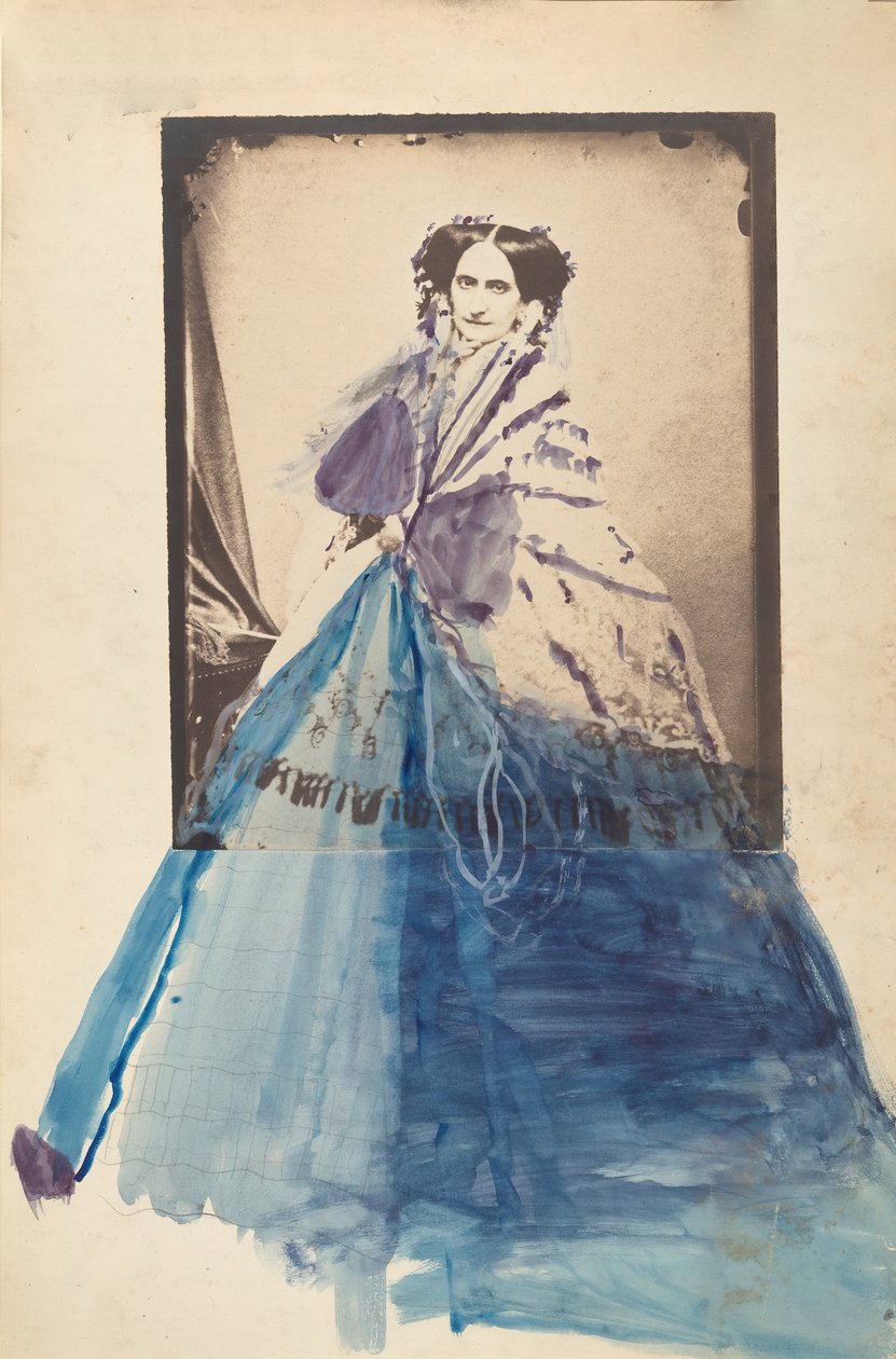 [Grevinden i blondesjal], 1860