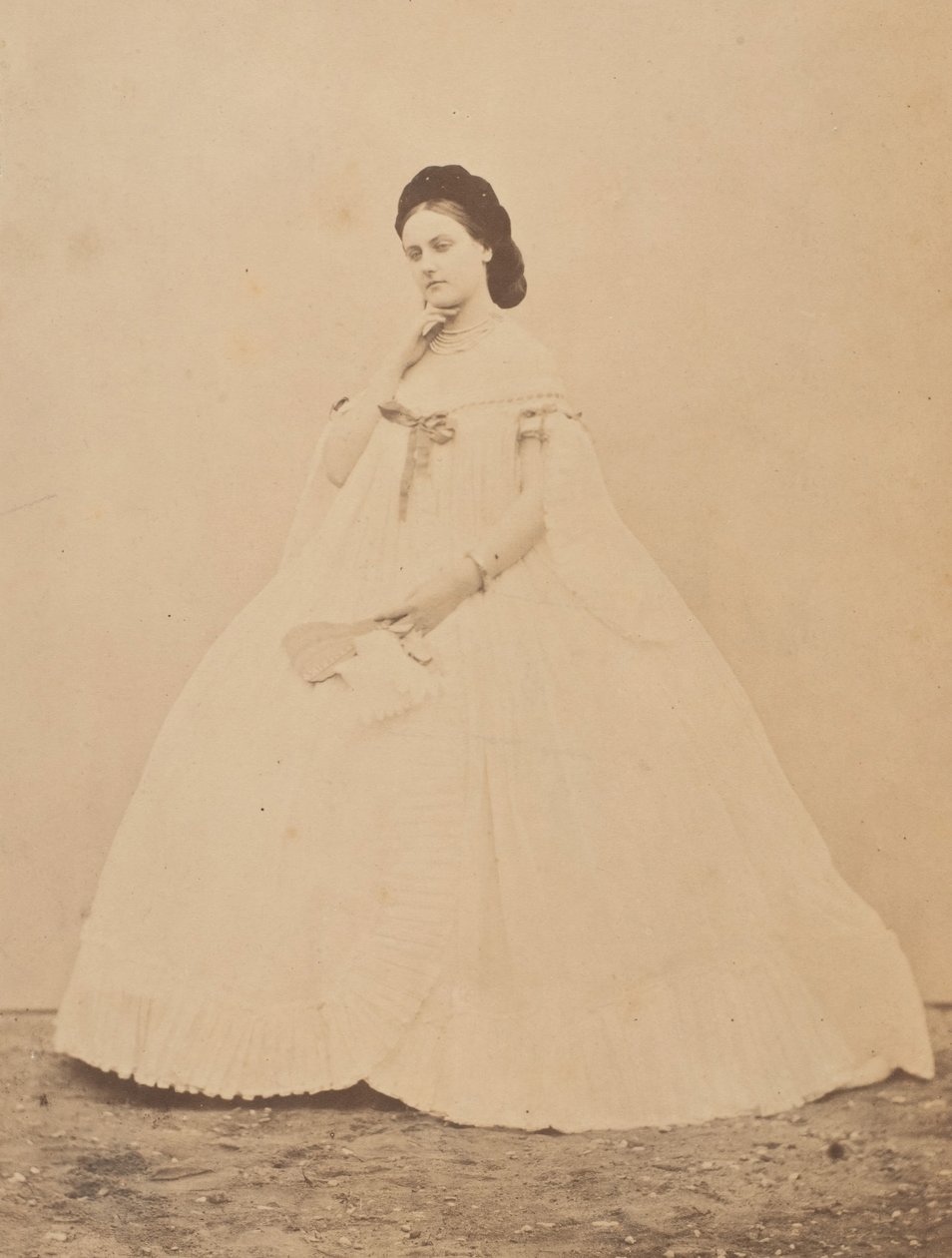 Den anden plisie badekåbe, 1860