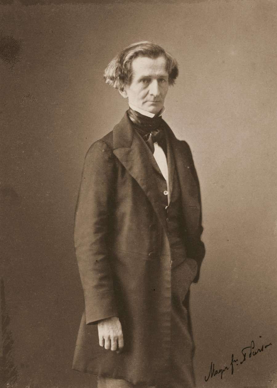 Portræt af Hector Berlioz 1803-1869, ca. 1850 af Pierre Louis Pierson