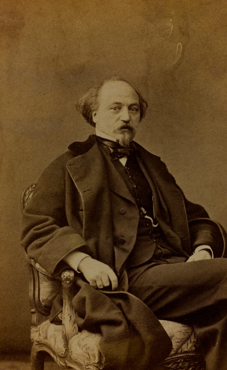 Portræt af Jean Pierre Alexandre Antigna, fransk maler; visitkort af Pierre Louis Pierson