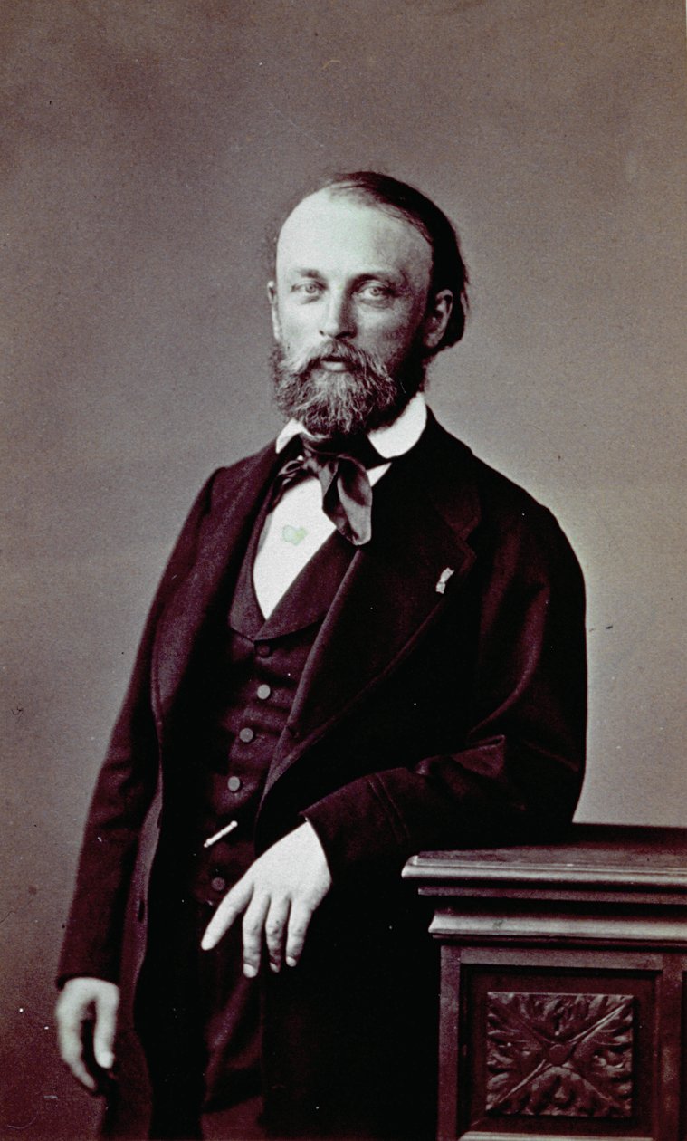 Portræt af den franske maler Auguste Bonheur i elegant kjole fra den romantiske periode af Pierre Louis Pierson