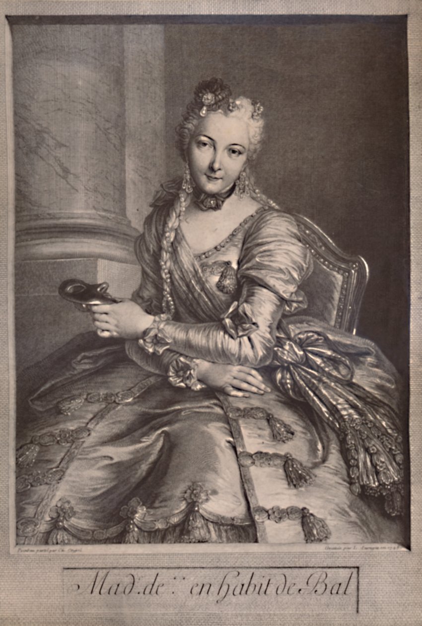 Madame de Pompadour, elskerinde til kong Louis XV af Frankrig, 18. århundrede 1894 af Pierre Louis de Surugue
