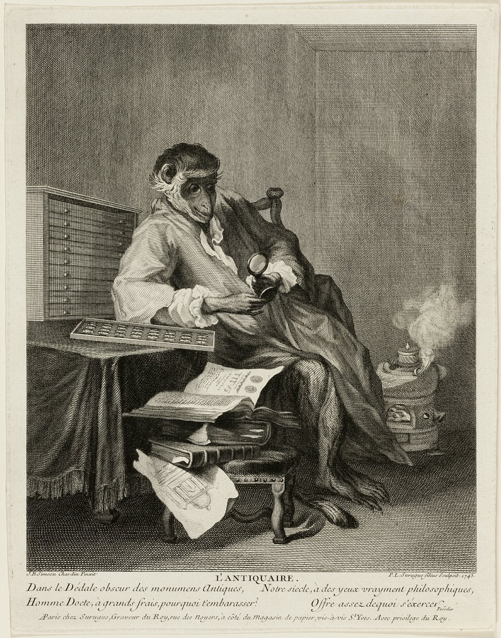 Abe-antikvaren af Pierre Louis de Surugue