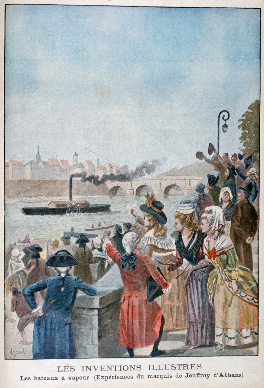Rådamper Pyroscaphe, 1783, 1900 af Pierre Mejanel