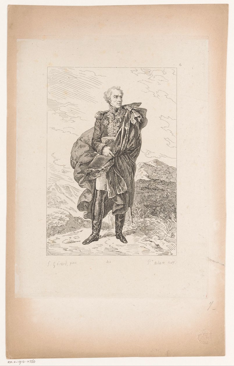 Portræt af general Maximilien Sébastien Foy Samling af historiske portrætter af baron Gérard (serietitel) Samling af portrætter Historiques de Mr. le Baron Gerard (serietitel) af Pierre Michel Adam
