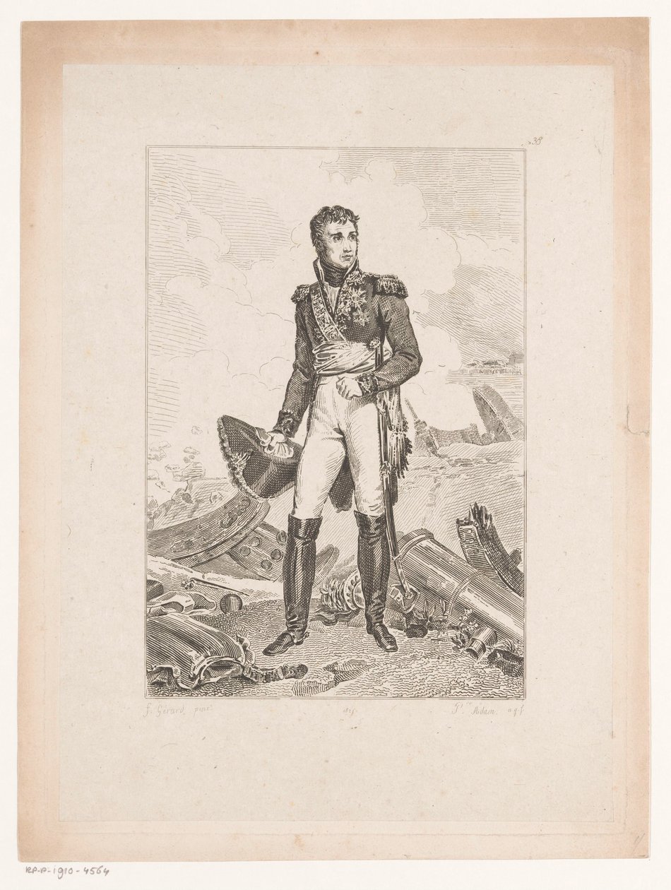 Portræt af Jean Lannes, hertug af Montebello Samling af historiske portrætter af baron Gérard (serietitel) Samling af portrætter Historiques de Mr. le Baron Gerard (serietitel) af Pierre Michel Adam