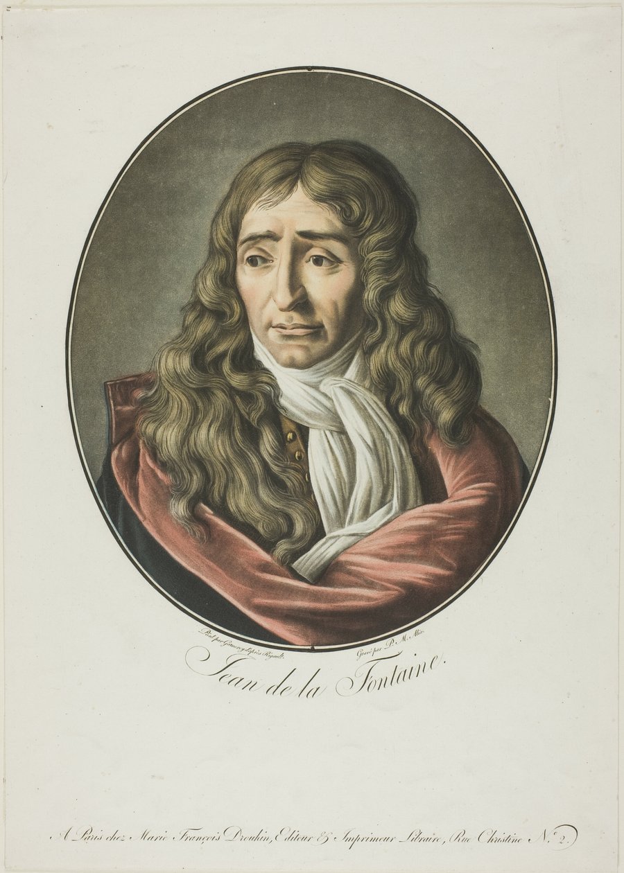 Jean de La Fontaine af Pierre Michel Alix