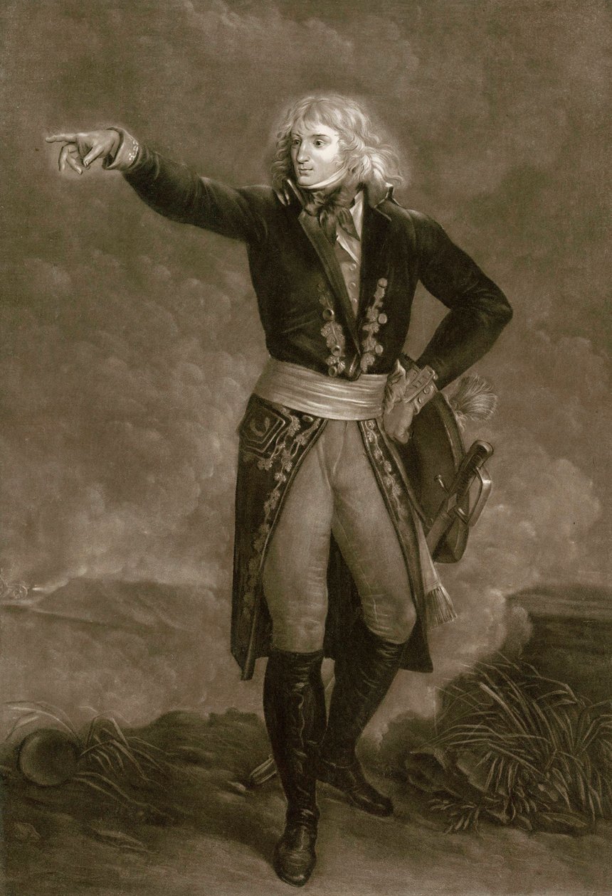 Napoleon Bonaparte som øverstkommanderende for den italienske hær (1796-1797) - Indgravering af Pierre Michel (Pierre-Michel) Alix (1762-1817) af Pierre Michel Alix