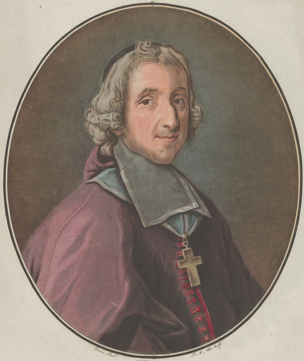 Portræt af Fénelon, 1793. af Pierre Michel Alix