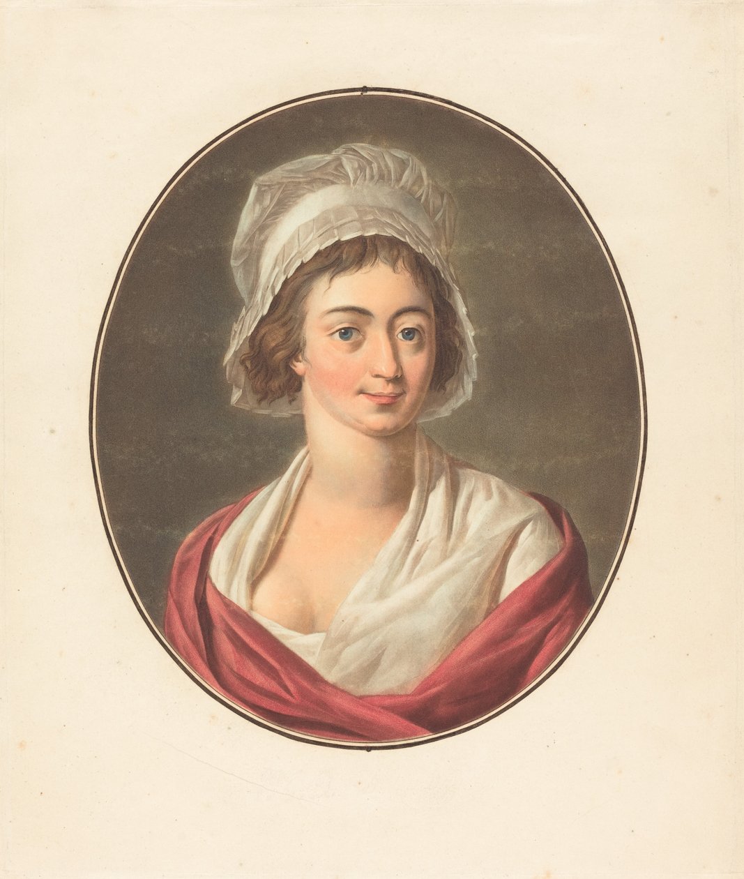 Charlotte Corday af Pierre Michel Alix after Jean François Garnerey