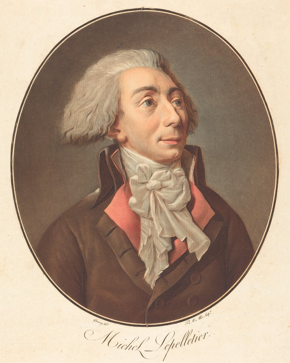 Michel Lepelletier af Pierre Michel Alix after Jean François Garnerey