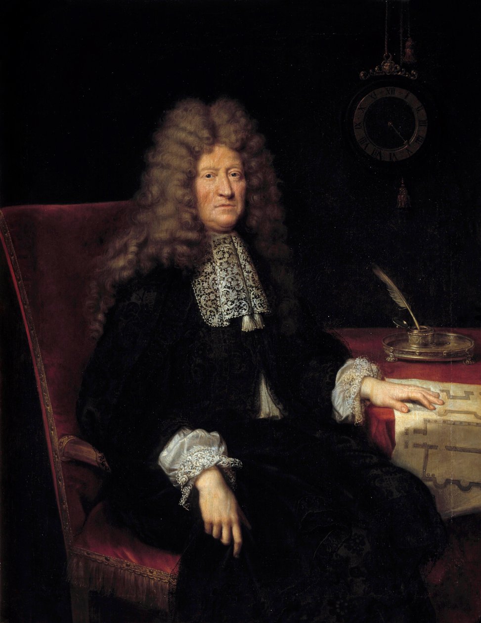 Portræt af Edouard Colbert, Marquis de Villacerf (1628-1699) Superintendent for kong Ludvig XIV