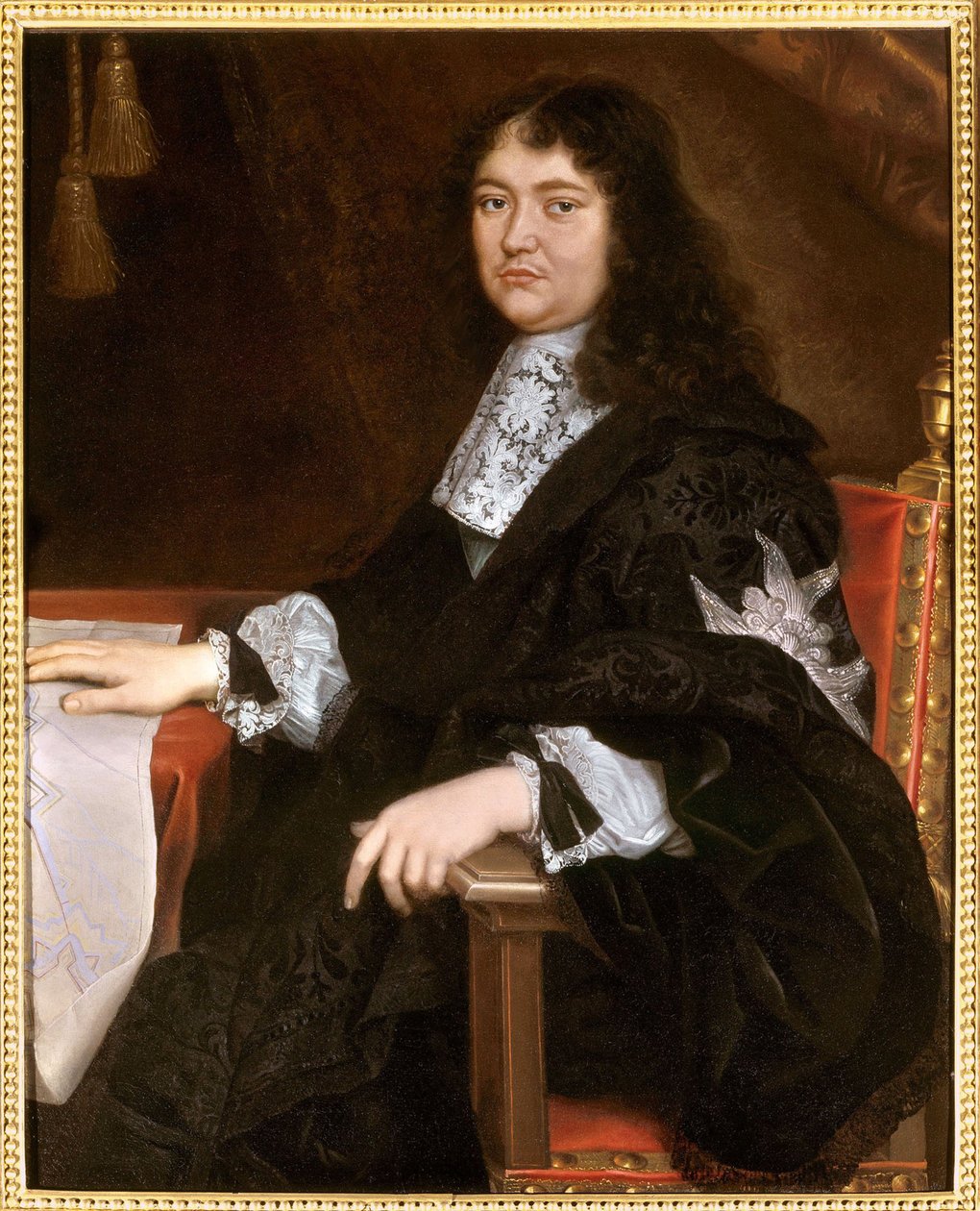 Portræt af François Michel Le Tellier, Marquis de Louvois 1641-1691, anden halvdel af det 17. af Pierre Mignard