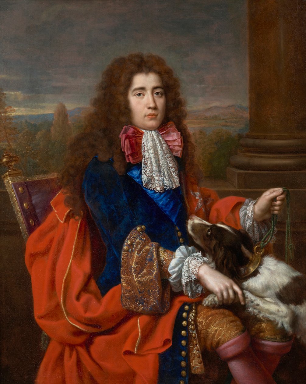 Portræt af Louis François Marie Le Tellier, Marquis de Barbezieux 1668-1701, ca 1690. af Pierre Mignard
