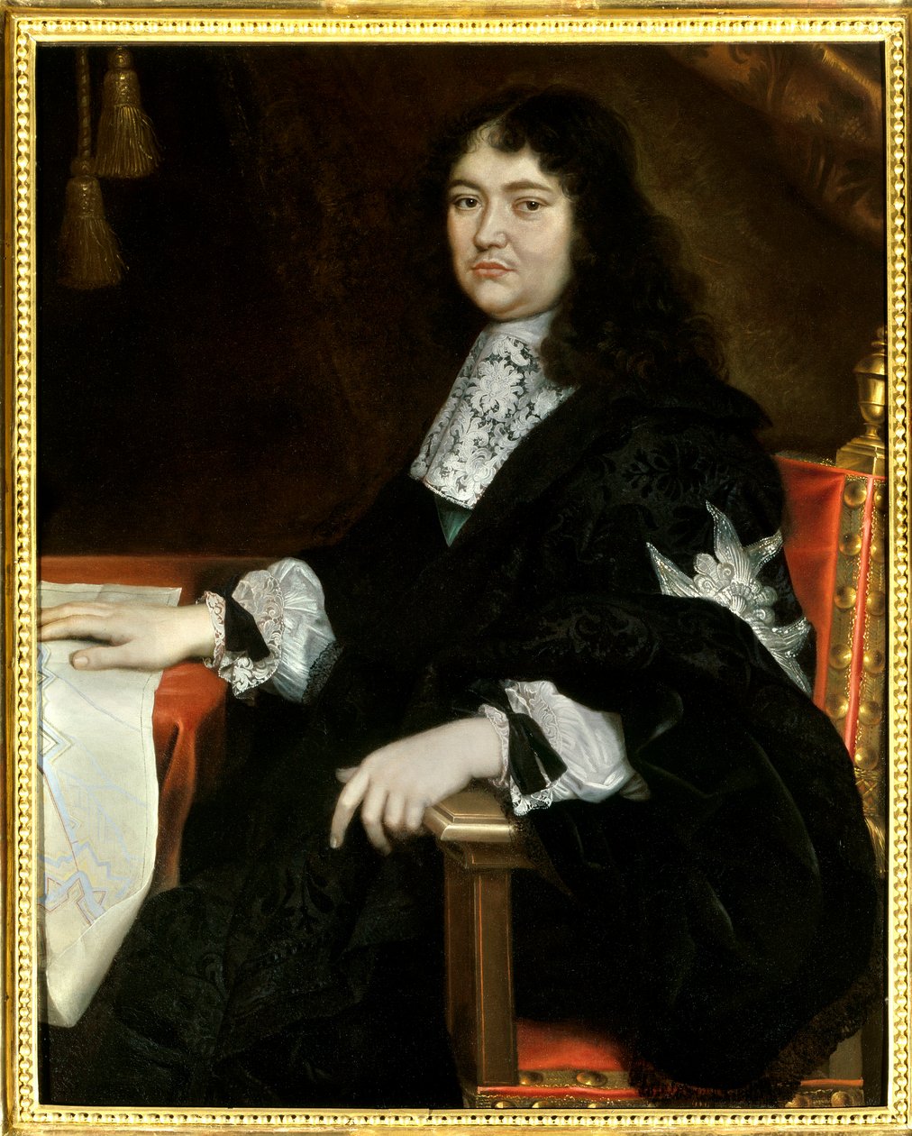Portræt af Michel Le Tellier, Marquis de Louvois (1641-1691) Maleri af Pierre Mignard (1612-1695) 1600-tallet. Nævnes skal: Reims, Musee Des Beaux Arts - Portræt af Michel Le Tellier, Marquis de Louvois (1641-1691). Maleri af Pierre Mignard af Pierre Mignard