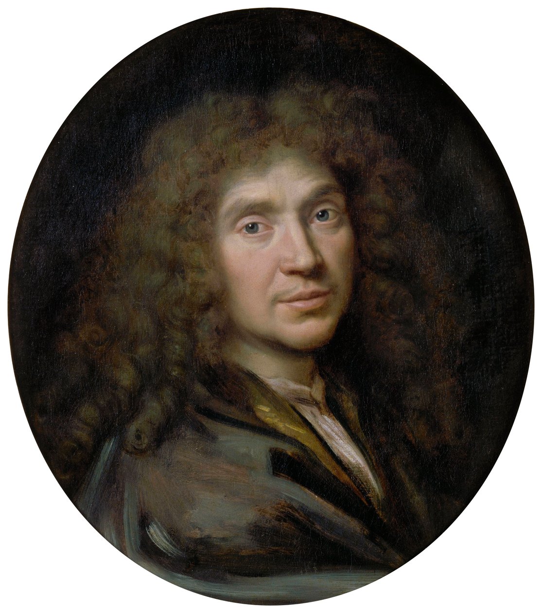 Portræt af forfatteren Moliére 1622-1673, ca 1658 af Pierre Mignard