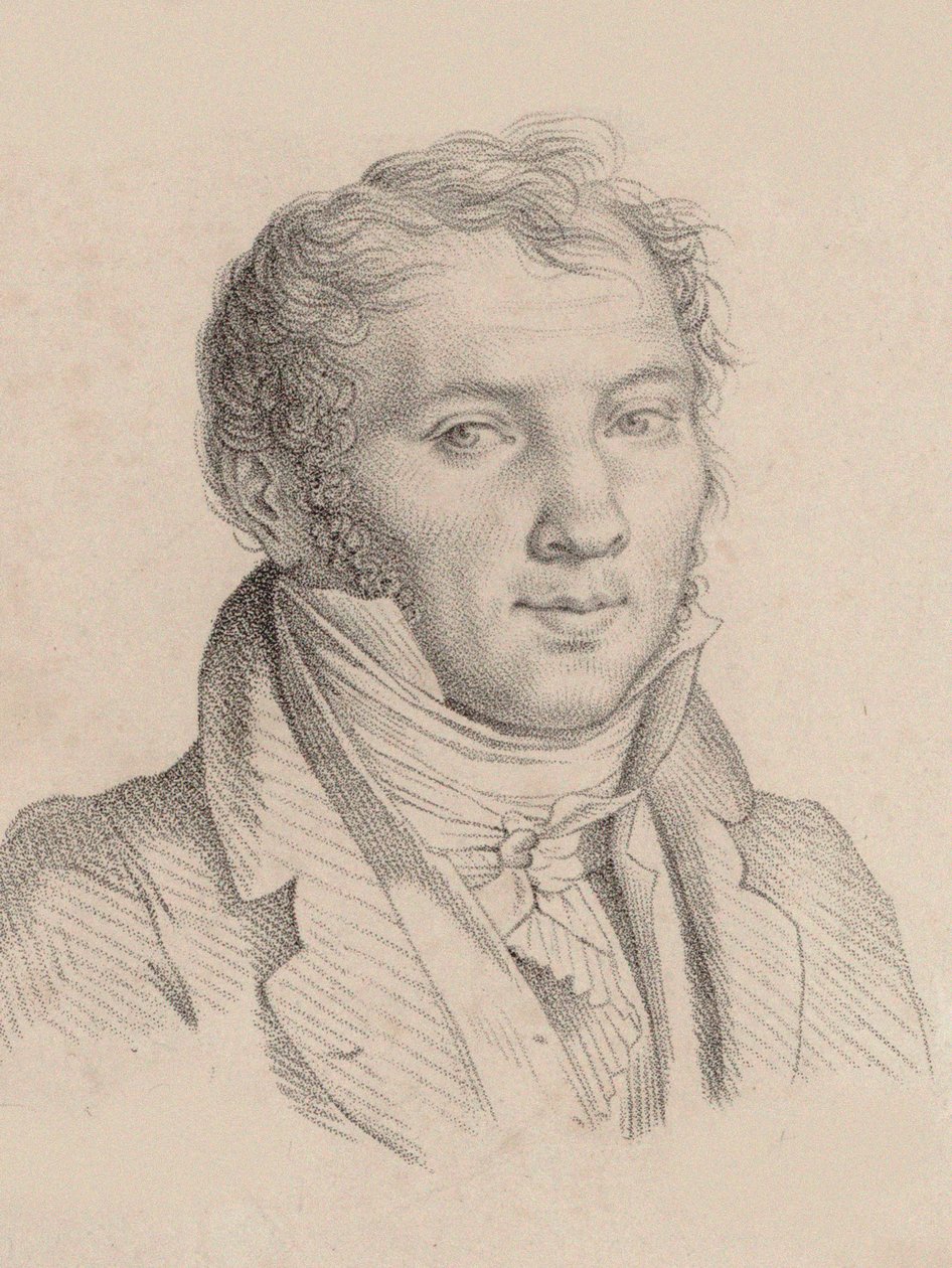 Portræt af violinisten og komponisten Louis-Luc Loiseau de Persuis 1769-1819, 1811. af Pierre Narcisse Guérin Baron