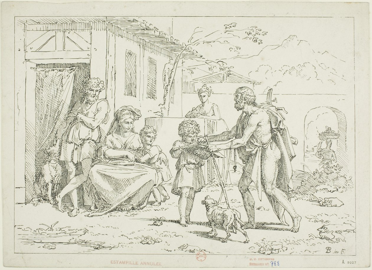 Homer af Pierre Nolasque Bergeret