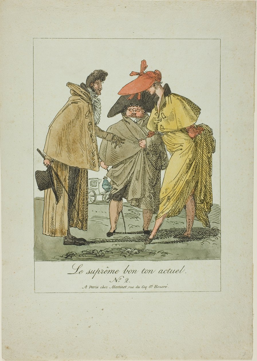 Plade to fra The Supreme Current Fashion af Pierre Nolasque Bergeret