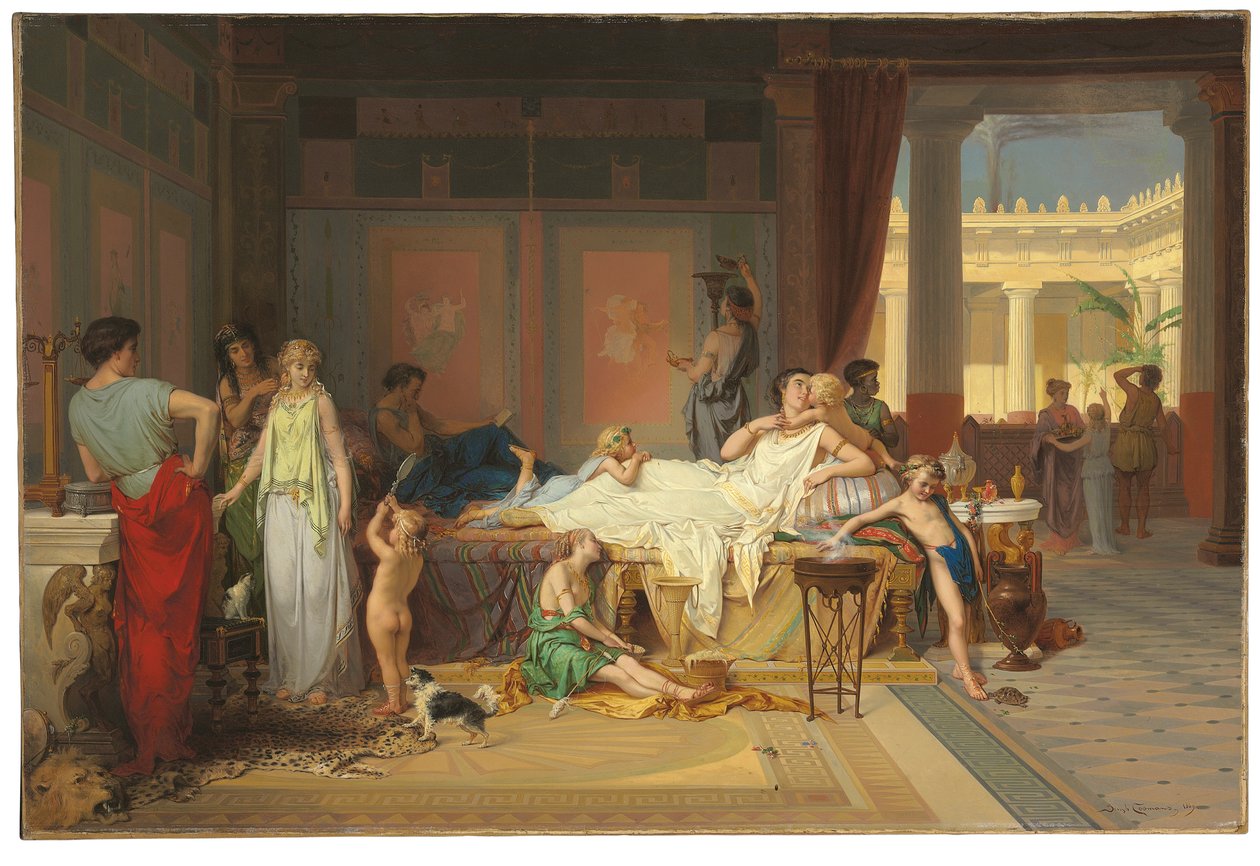 Pompejis sidste time - Digterens hus af Pierre Oliver Joseph Coomans