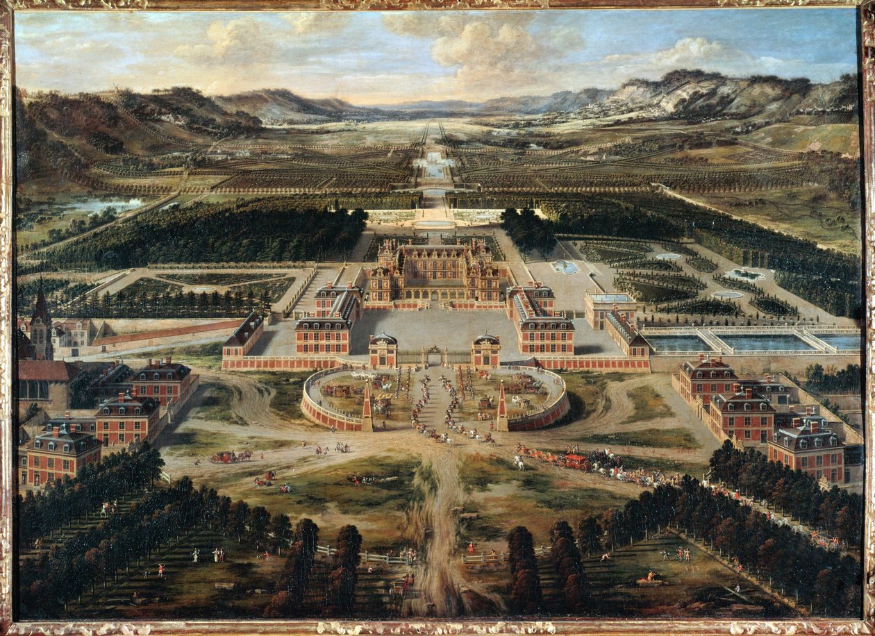 Udsigt over Versailles (maleri på lærred) af Pierre Patel