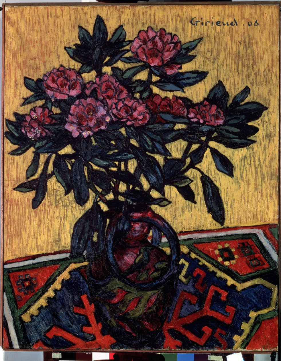 ""Buketten af ​​pæoner"" (Pæoner) Maleri af Pierre Paul Girieud (1876-1940) 1906 Dim. 81 x 65 cm Eremitagemuseet, Sankt Petersborg (Saint-Petersbourg) af Pierre Paul Girieud
